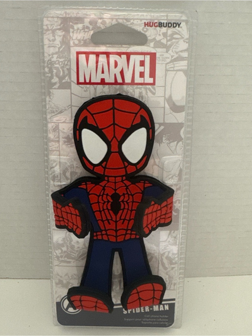 Spider Man Hug Buddy Cell Phone Vent Clip Car Holder Marvel Avengers
